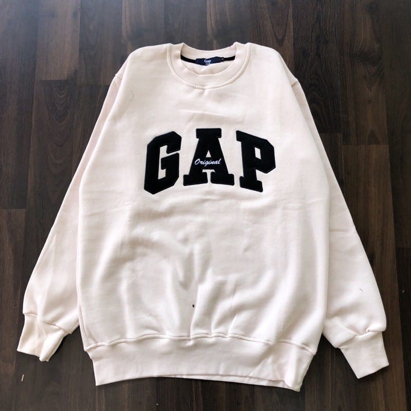 CREWNECK GAP PUTIH  TERLARIS UNISEX PRIA DAN WANIT