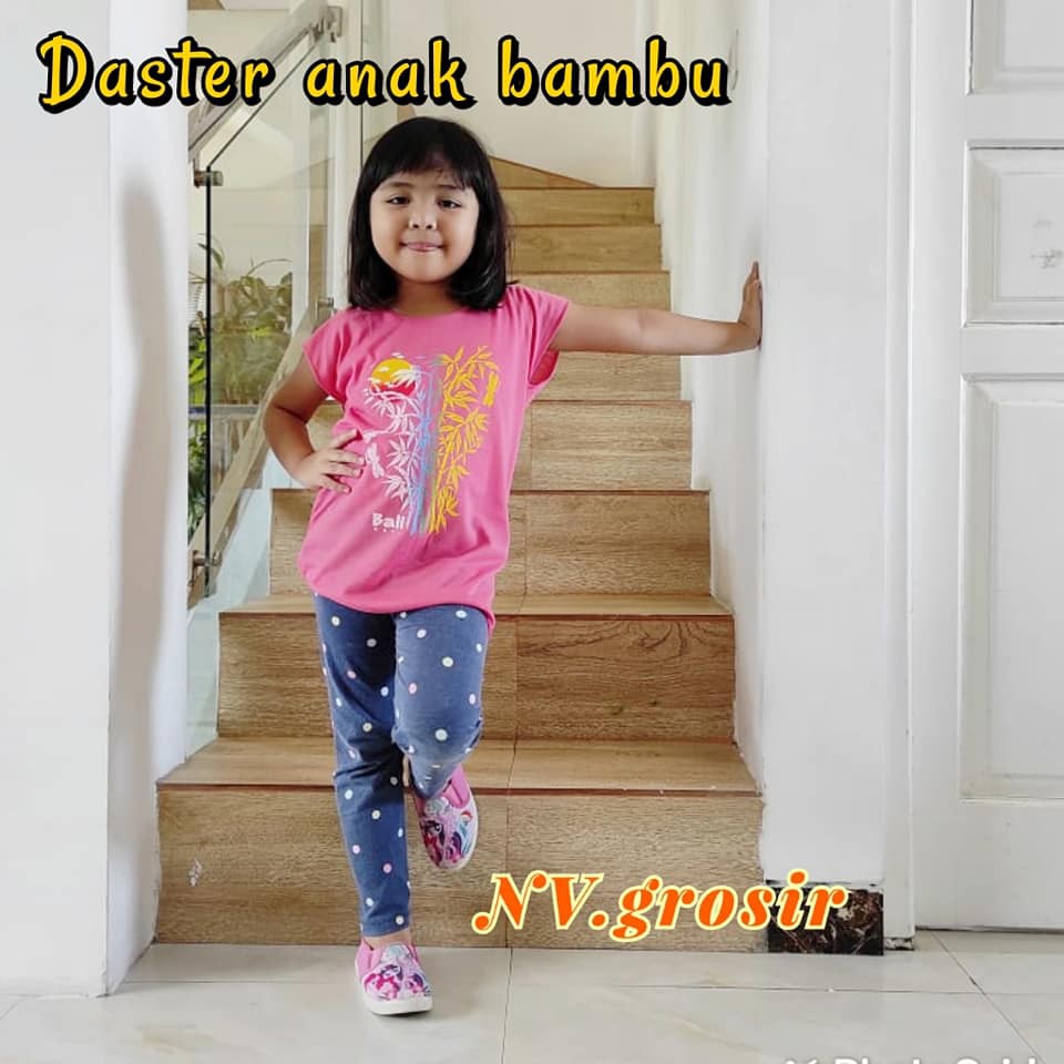 BAJU ANAK BAMBU UK.M ( UMUR 3 - 5 TAHUN )