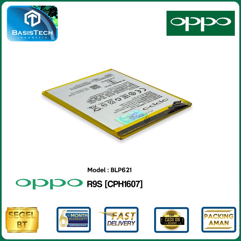 BATERAI OPPO R9s CPH1607 - BLP621 - ORI99