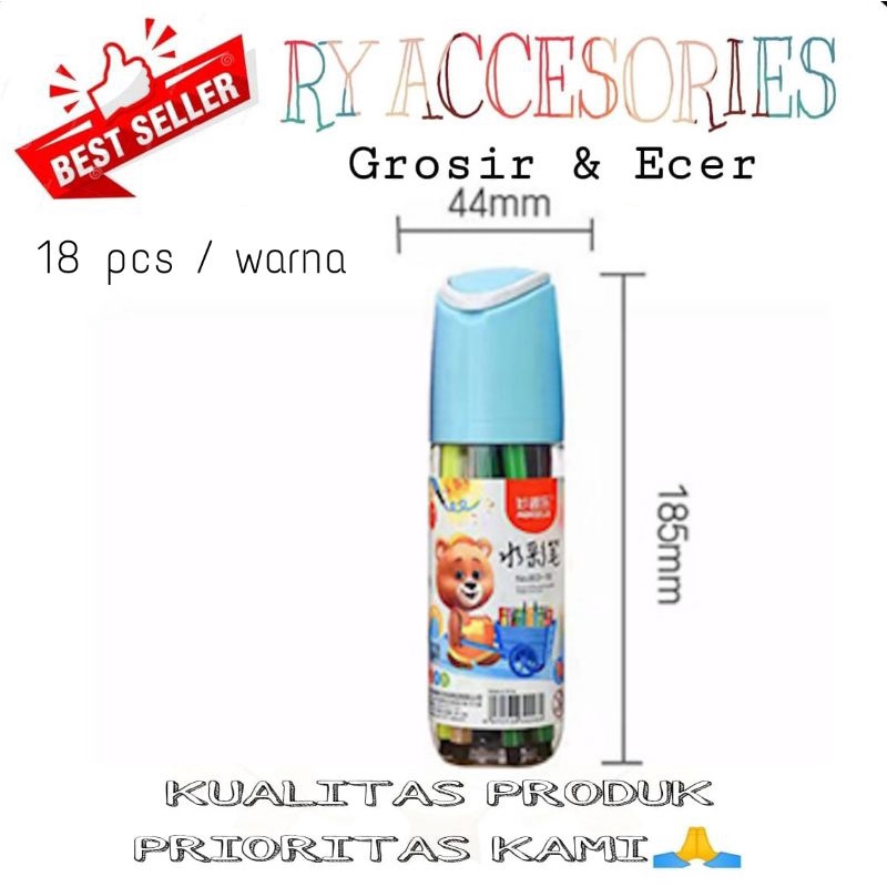 

RY - spidol watercolor washable 18 warna marker pen spidol warna 18warna
