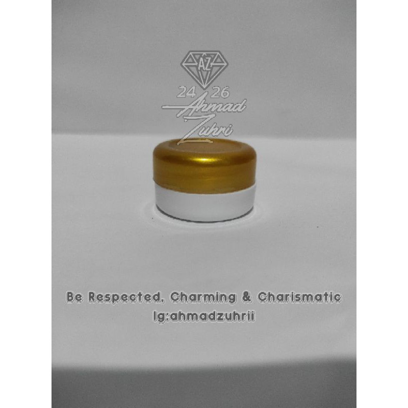 Pot Cream 5gr Gold Putih PS - Pot Krim 5 gr Gold - Pot Cream 5 Gram Gold Putih - Pot Jar 5 gr Gold
