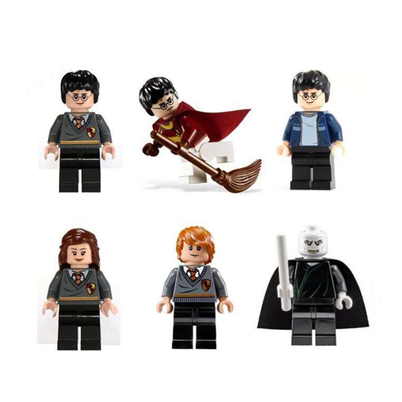 1pc Mainan Puzzle Balok Bangunan Minifigures Harry Potter Untuk Anak Laki-Laki / Perempuan