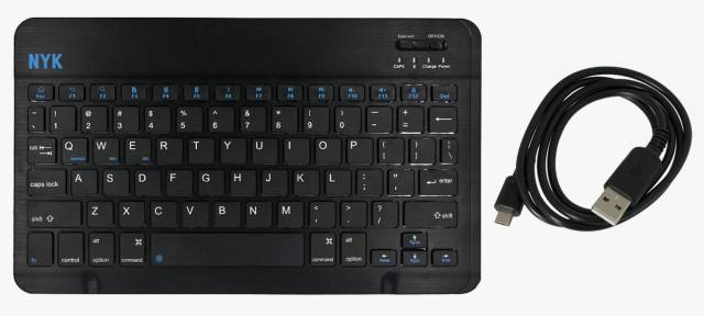 Keyboard nyk bluetooth wireless multimedia mini on off membrane tkl for phone pc laptop bt-90 bt90