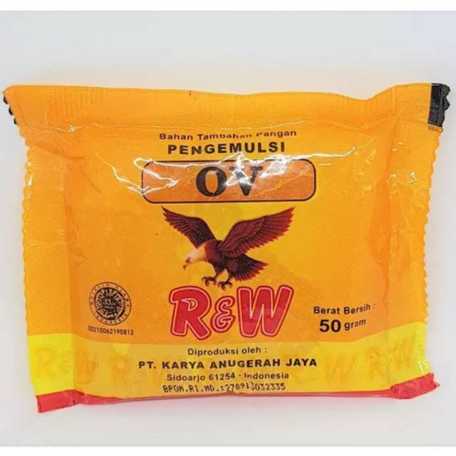 

EMULSIFIER Pengemulsi Kue OVALET Rajawali 50 Gram