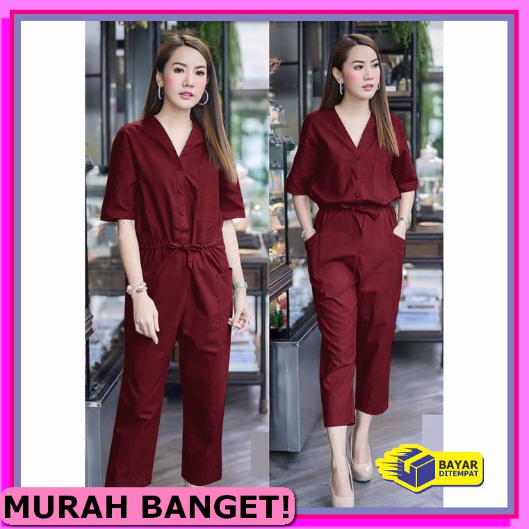 Jumpsuit Wanita Panjang Hijab Import Murah Dw115 3413 Salur Sg457 MS472 [Jumpsuit Nelly Ft]Jumpsuit