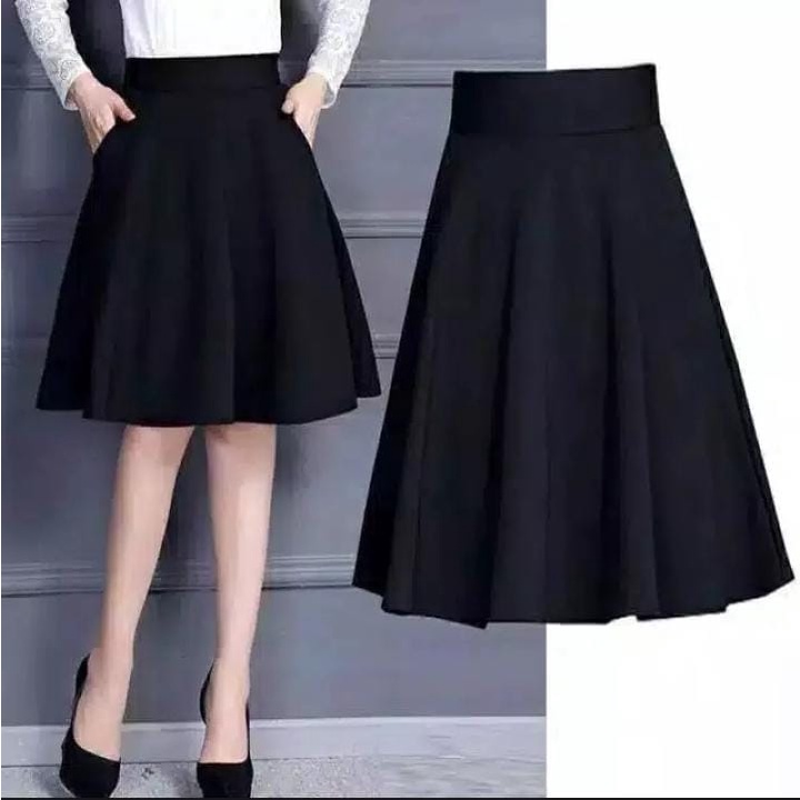 ROK MINI SCUBA / ROK PENDEK BAHAN SCUBA