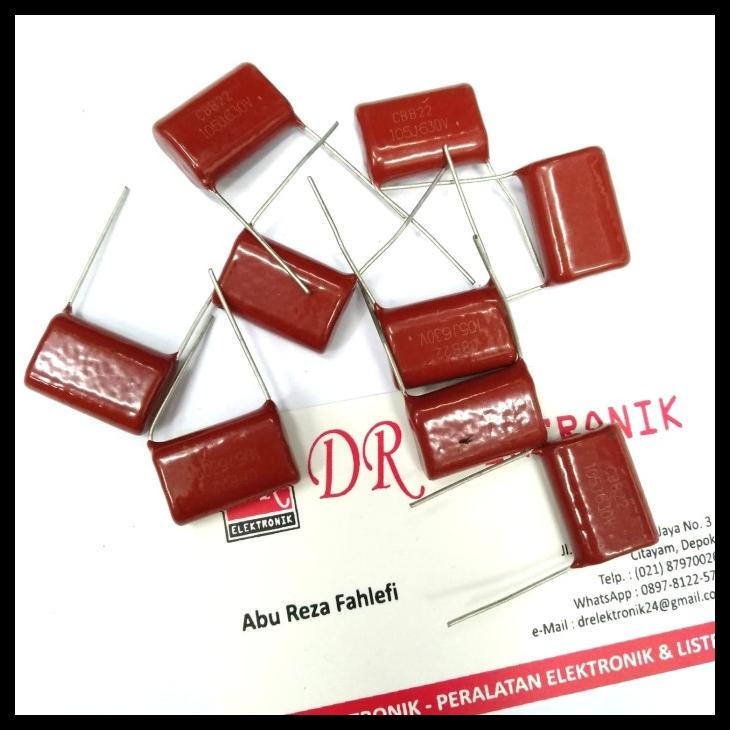 Milar Kapasitor Capasitor 105J 105 1,5Uf 1,5 Mikro Uf 630 630V Volt Kode 1043