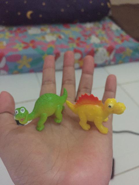 DI 0004 Topper hiasan kue cake mainan  dinosaurus  kartun 