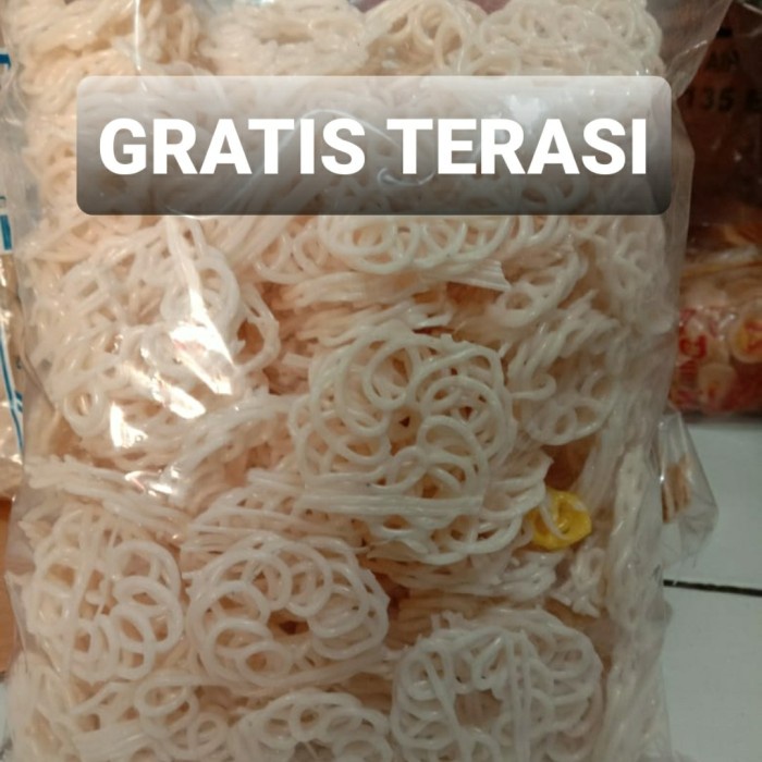 

NEW KRUPUK PUTIH MAWAR/ KERUPUK UYEL MENTAH 500 gram