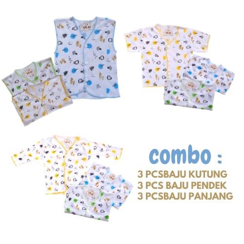 PAKET COMBO 9 pcs Baju Atasan Bayi