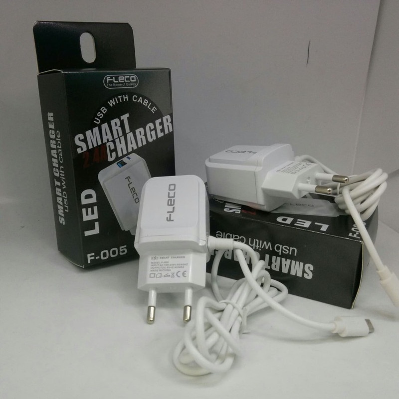 Fleco Travel Charger TC Adaptor Casan USB with cable LED 2.4A F-005 F005 F 005