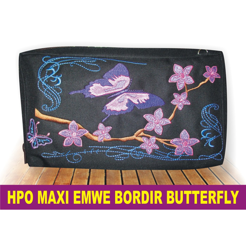 Dompet Hp bordir / HPO maxi bordir / bank book organizer Tas Selempang Mini Tas Bordir