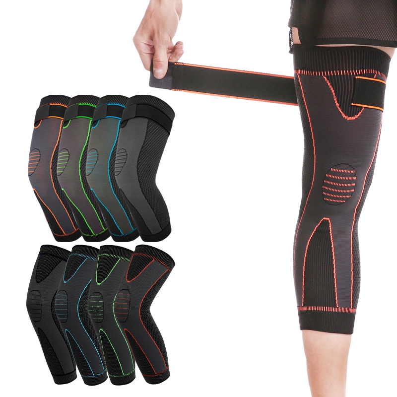 Aolikes 7815 Long Sleeve Wrap Knee Pad Kneepad Support Guard Protector Deker Lutut Kaki Panjang