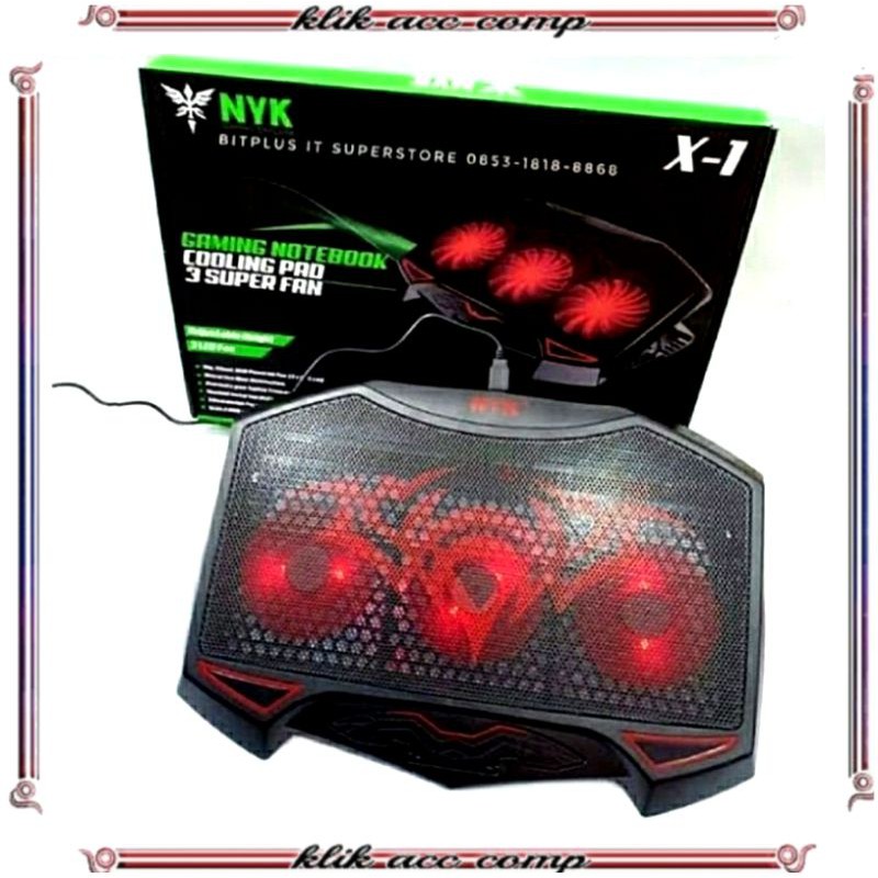 Fan Cooler NYK NEMESIS X1 3fan/Cooling pad X1 Gaming