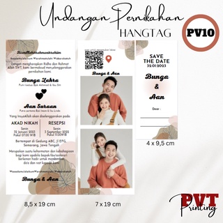 Jual Undangan Pernikahan Hangtag Minimalis Unik Viral Elegan Simpel Invitation Murah