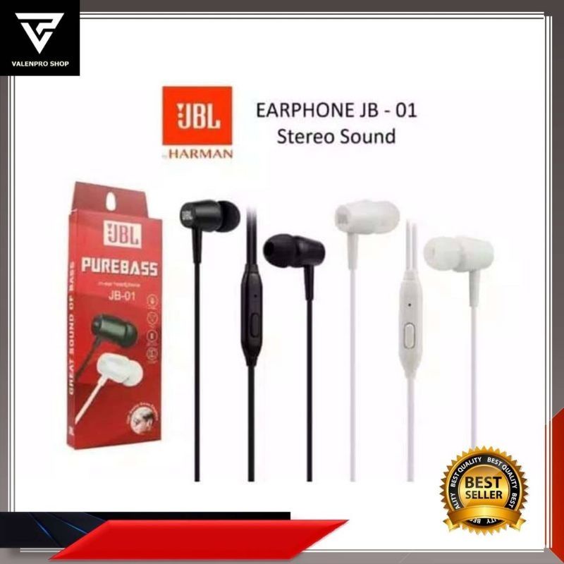 HF HEADSET JBL JB-01 PURE BASS SUARA BAGUS