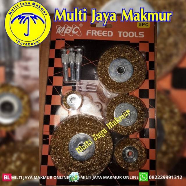 SIKAT BAJA BULAT SET 5PCS KUNING FREED