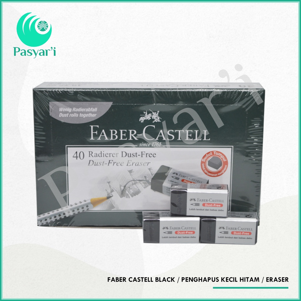 

Faber Castell Black Penghapus kecil Hitam Eraser
