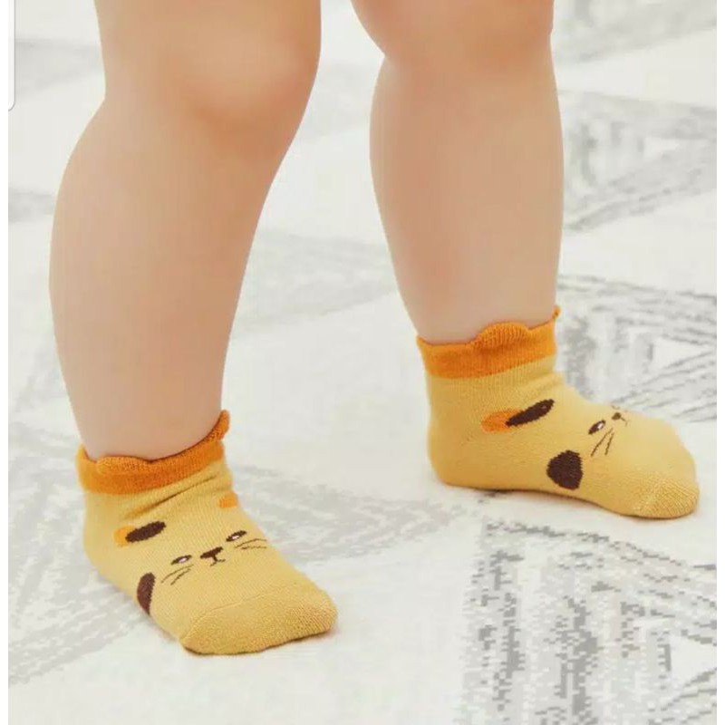 kaos kaki sepatu bayi motif animal bahan katun