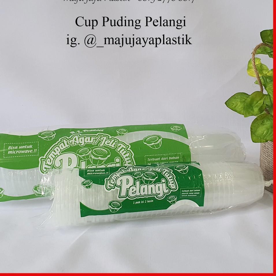 Cup Puding Pelangi Besar & Kecil ➭
