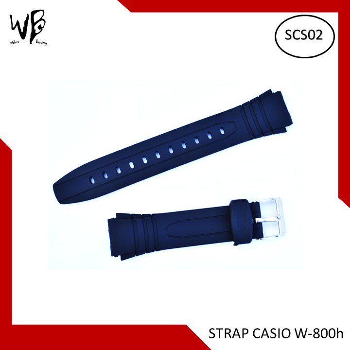 Tali strap watch jam casio W-800h W800h casio Rubber