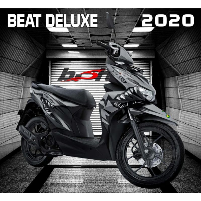 Decal Honda Beat 2020 Shark Grey variasi sticker full body