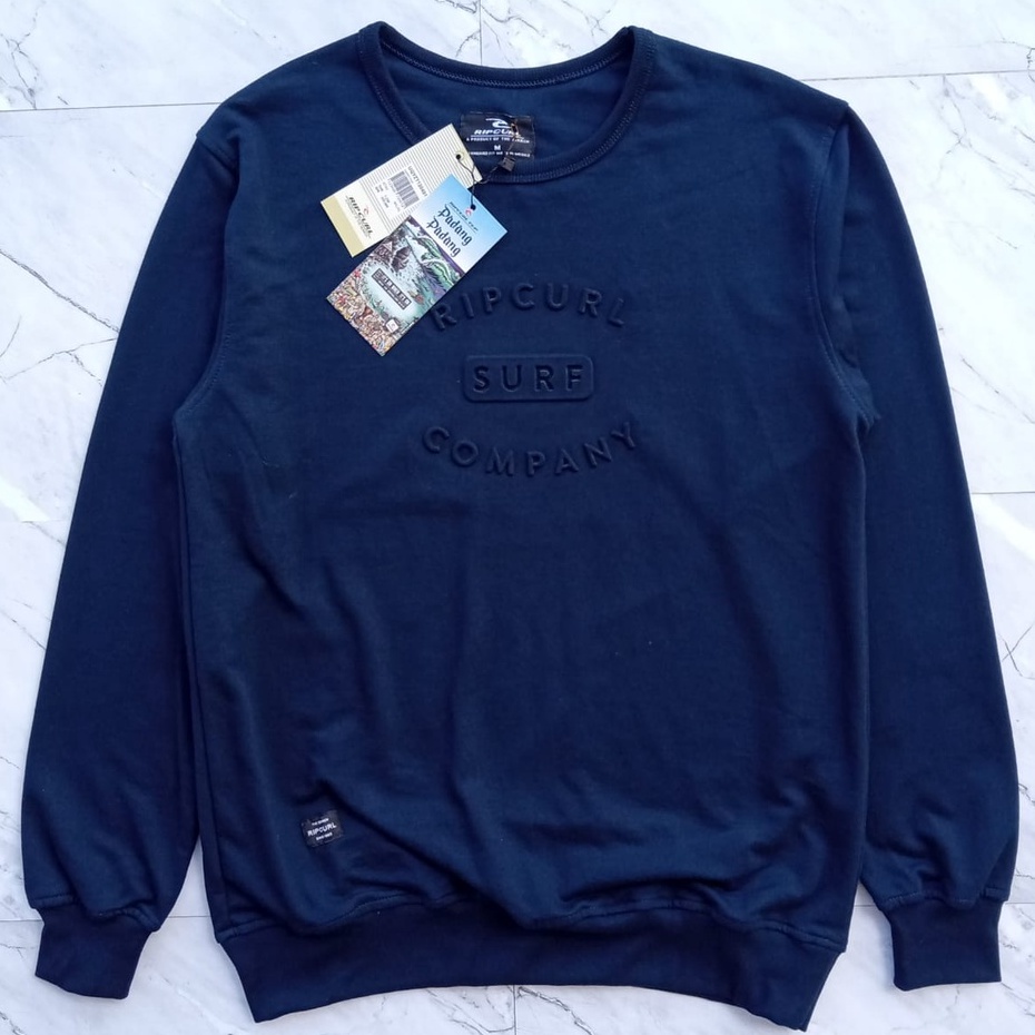 Ripcurl Embos Sweater Basic Hoodie Crewneck Sweatshirt Casual Pria Wanita UNISEX OOTD