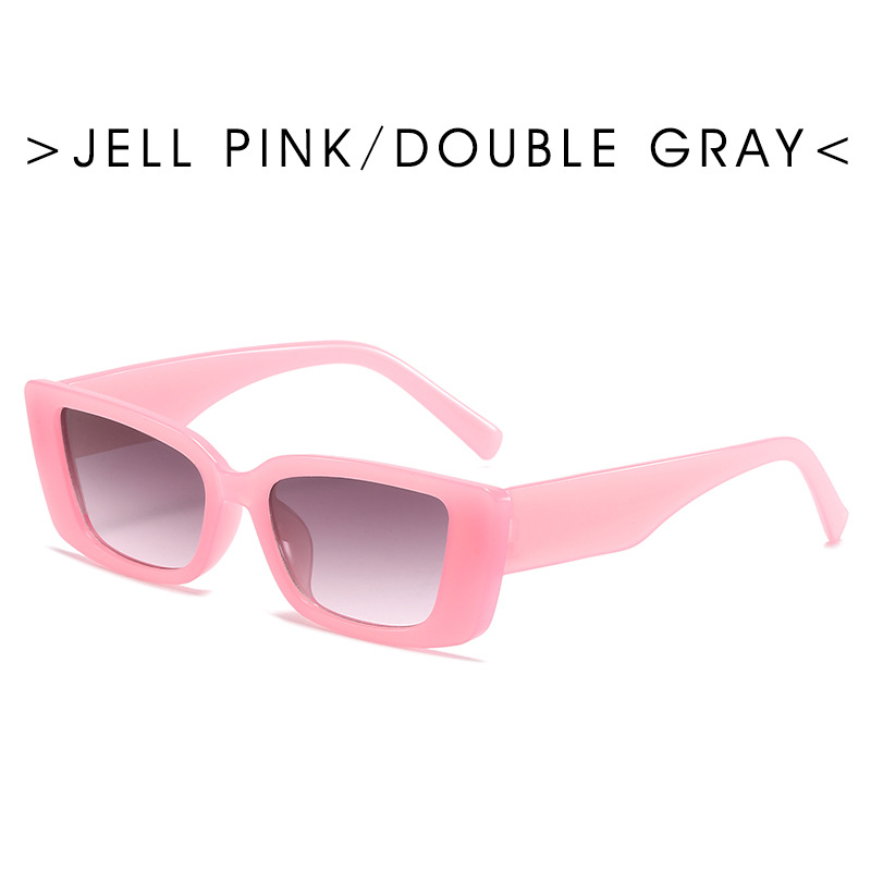 【YUZHU】COD INS Fashion Style Candy Color Rectangle Sunglasses untuk Wanita