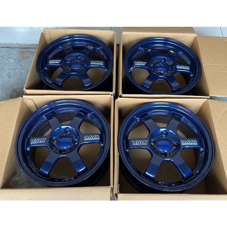 velg Volkrays TE37 OG R15 PCD 4x100 Lebar 6.5 ET 42 velg mobil ring 15 te37