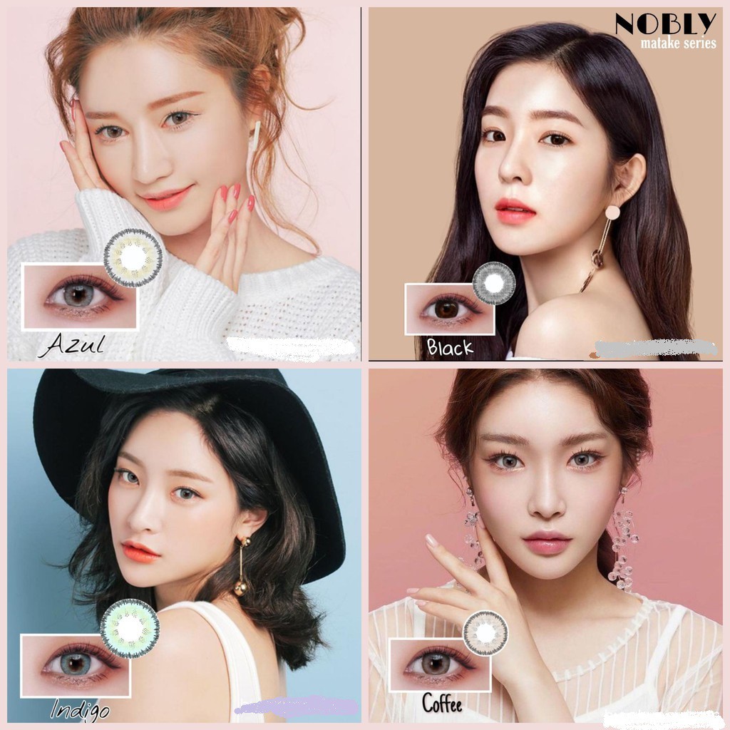 Softlens Nobly Magical Flat Dia 15 00mm Normal Dan Minus Black Coffee Azul Indigo 0 50 S D 3 00 Shopee Indonesia