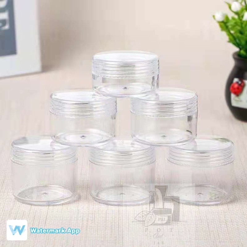 5pcs 15gr/20gr/25gr Pot krem acrylic bening/cream foundation/lip balm/saffron/empty jar