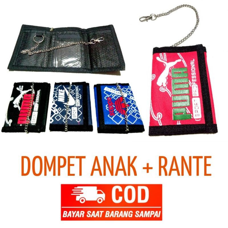 Terbaru!!  Dompet anak pria/bonus rantai dompet.