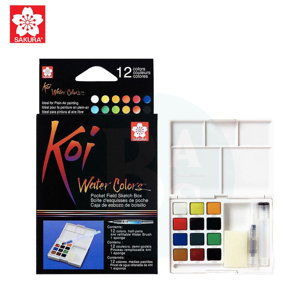 

Koi Watercolour Pocket Set 12 - Sakura
