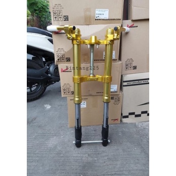 Unik READY USD NINJA 250 FI ATAU KARBU MERK NUI UP SIDE DOWN NUI NINJA 250 shock depan shok ninja 25