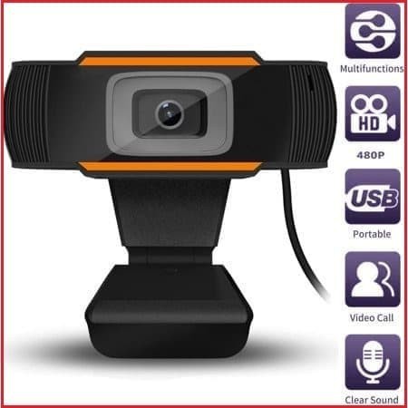 Webcam M-TECH WB-300 HD With Microphone - PC Camera Live 480p WebCam