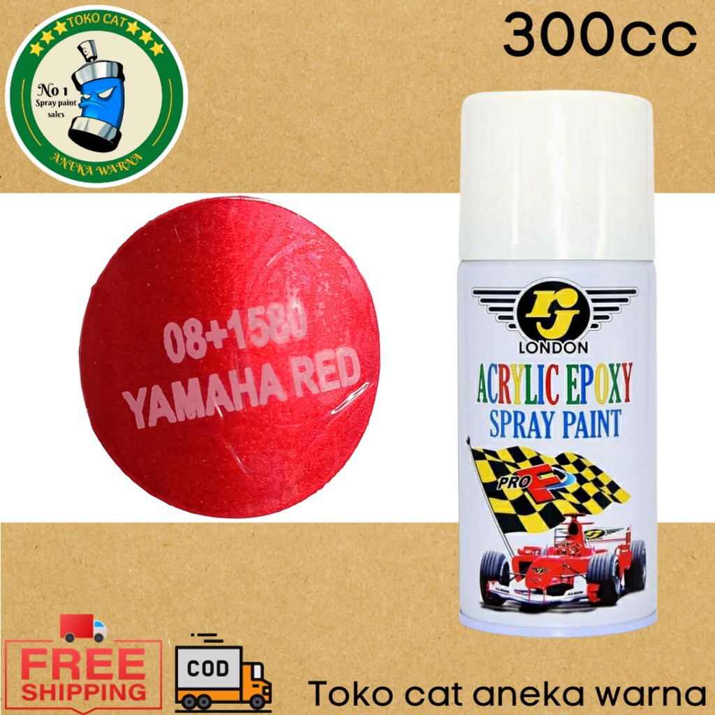 cat semprot 300cc candytone candy tone 08+1580 yamaha red RJ LONDON spray paint pilox pilok