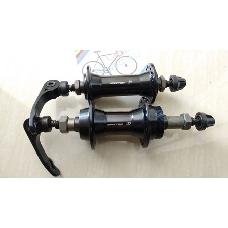 Hub Freehub Sepeda Alloy Quick Release Lubang 36 HUB 36H Sprocket Ulir V brake U Brake merk United