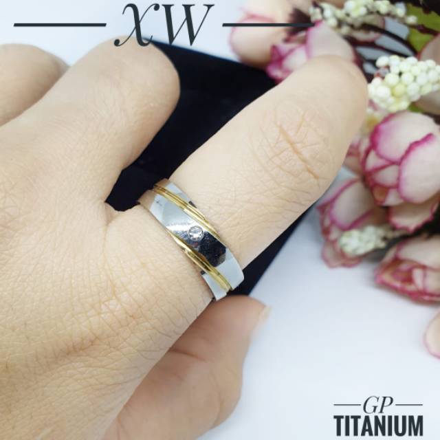 Cincin titanium mixcolor mata RGK38