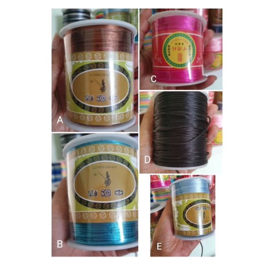 Tali Satin 1mm | Tali RRT | Tali Gelang | Tali Giok