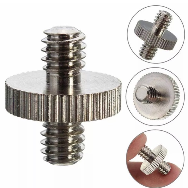 NGS Male Threaded Screw 1/4 to 1/4 inch 1/4” to 1/4” untuk Tripod Ballhead Monopod Light Stand Kamer