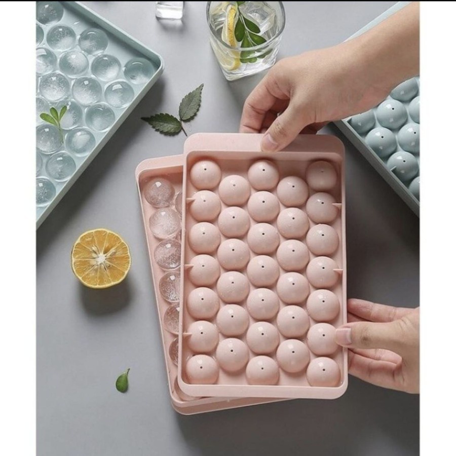 EM CETAKAN ES BATU 33 BULAT ICE CUBE TRAY