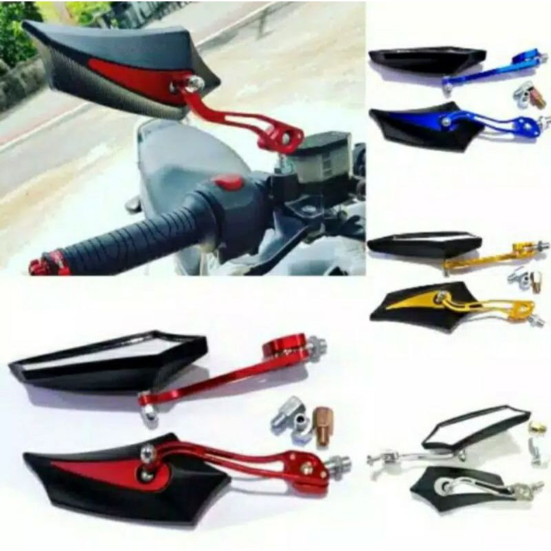 Spion Tomok Batman Betman Variasi CNC Motor CB 150 Vixion Vario 125 150 Xabre Mx King