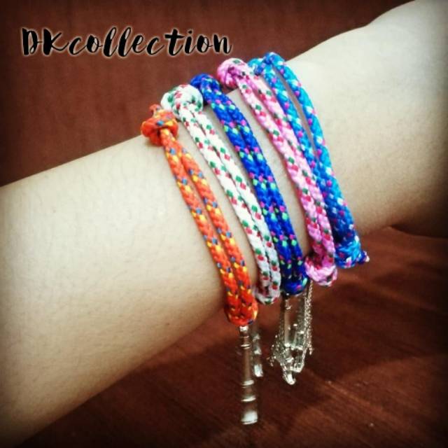 gelang tali paris silver oleh oleh souvenir paris perancis