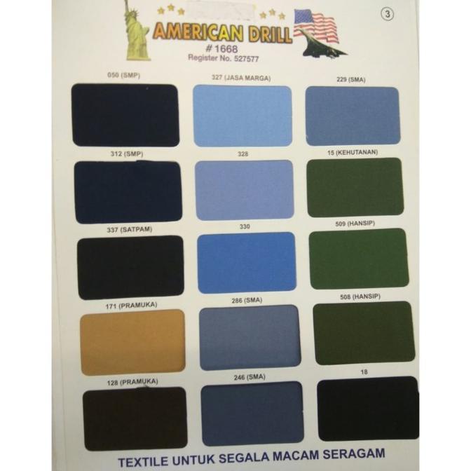 Kain Seragam AMERICAN DRILL#1668 _ Kain Drill American #1668 PROMO