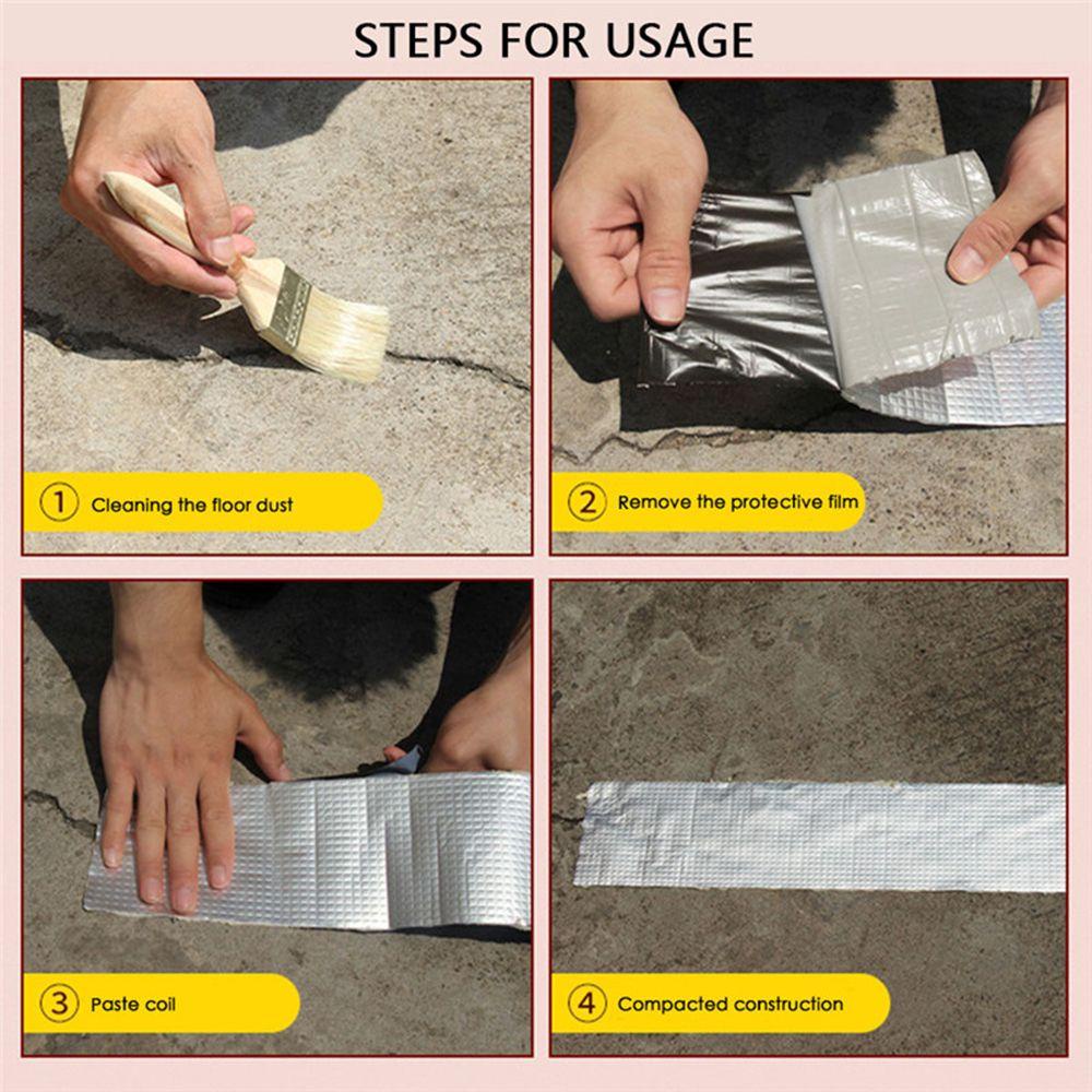 Pineapple Butyl Tape Alat Renovasi Rumah Perbaikan Pipa Retak Tahan Panas Self Adhesive Aluminium Foil