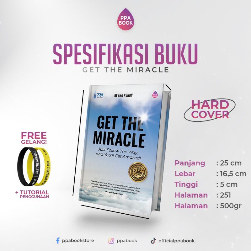 COD READY BUKU GET THE MIRACLE | 100% ORI | BY REZHA RENDY PPA GARANSI LANGIT MENJADI HAMBA MENCARI 