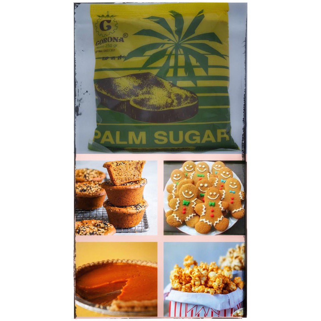 

31.87-Kue- Brown Sugar / Palm Sugar / Gula Palm / Palm Suiker Corona 250 Gram -Terlengkap-Termurah-