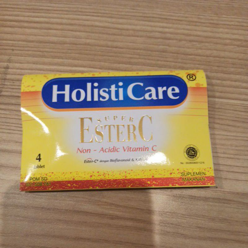 Jual ESTER C HOLISTICARE 4 TABLET VITAMIN C untuk daya tahan tubuh