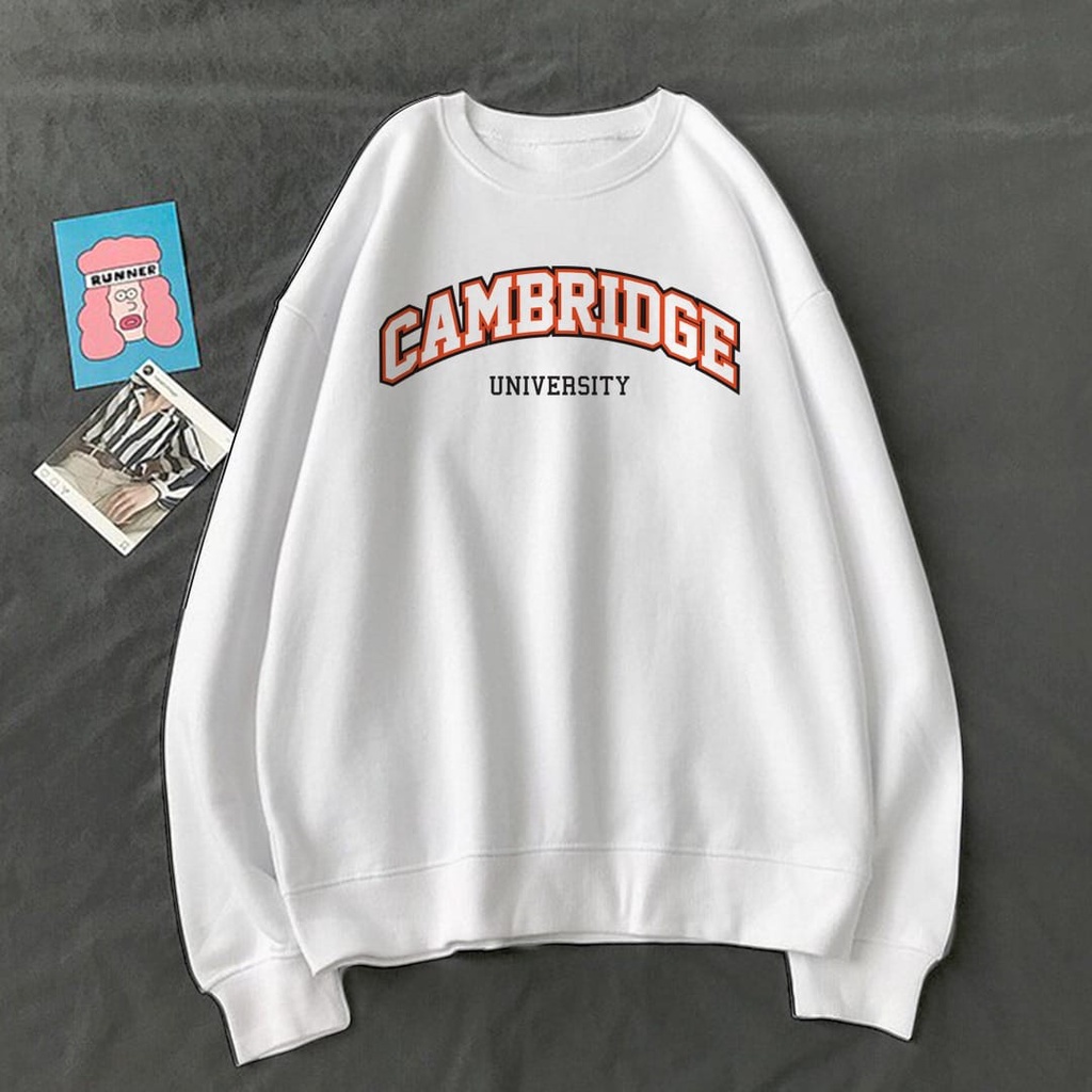 CAMBRIDGE UNIVERSITY HOODIE PRIA KEKINIAN / HOODIE PRIA TEBAL