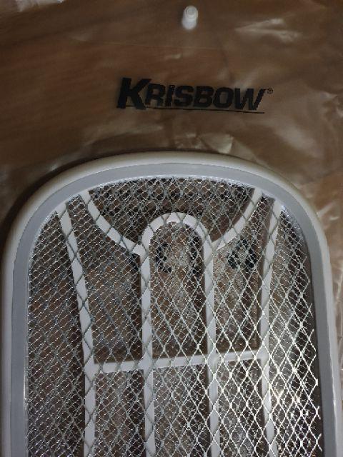 Original Raket Nyamuk Krisbow + Senter Charging Tanpa Kabel